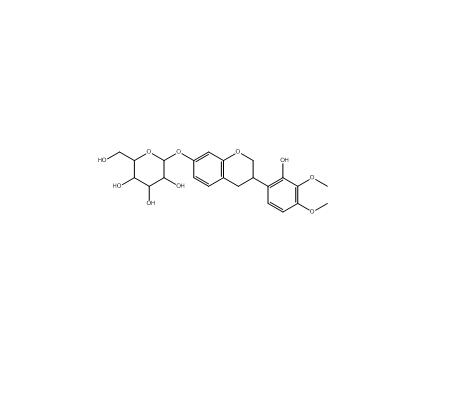 黄芪异黄烷苷， 7,2'-二羟基-3',4'-二甲氧基-异黄烷-7-O-b-D-葡萄糖苷 HPLC98% 中药标准品 对照品
