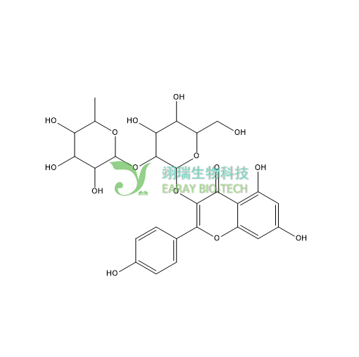 百蕊草素I （山柰酚-3-O-葡萄糖鼠李糖苷）HPLC＞98%，中药标准品 对照品