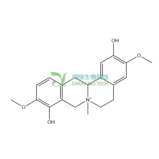 汉防己丙素,轮环藤酚碱 HPLC98% CAS：18556-27-9 中药对照品 分析标准品