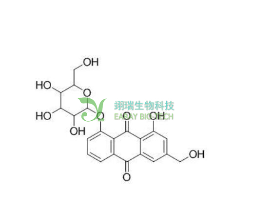 大黄素-1-O-β-D-葡萄糖苷 98% CAS 38840-23-2 中药标准品 对照品