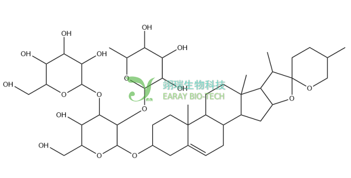 三角叶薯蓣皂苷 HPLC≥98% 中药对照品 标准品 CAS：55659-75-1