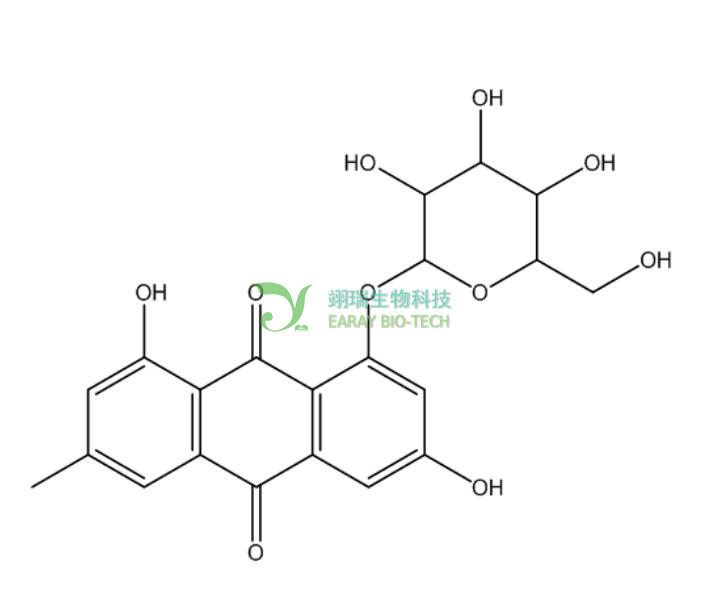 大黄素-8-O-β-D-葡萄糖苷 98% CAS 23313-21-5 中药标准品 对照品